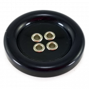 Botón Negro 4 Huecos